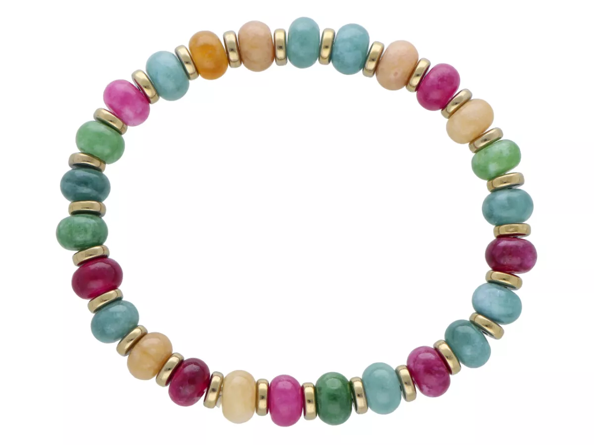 R5C62 BRANSOLETKA JADEIT I HEMATYT