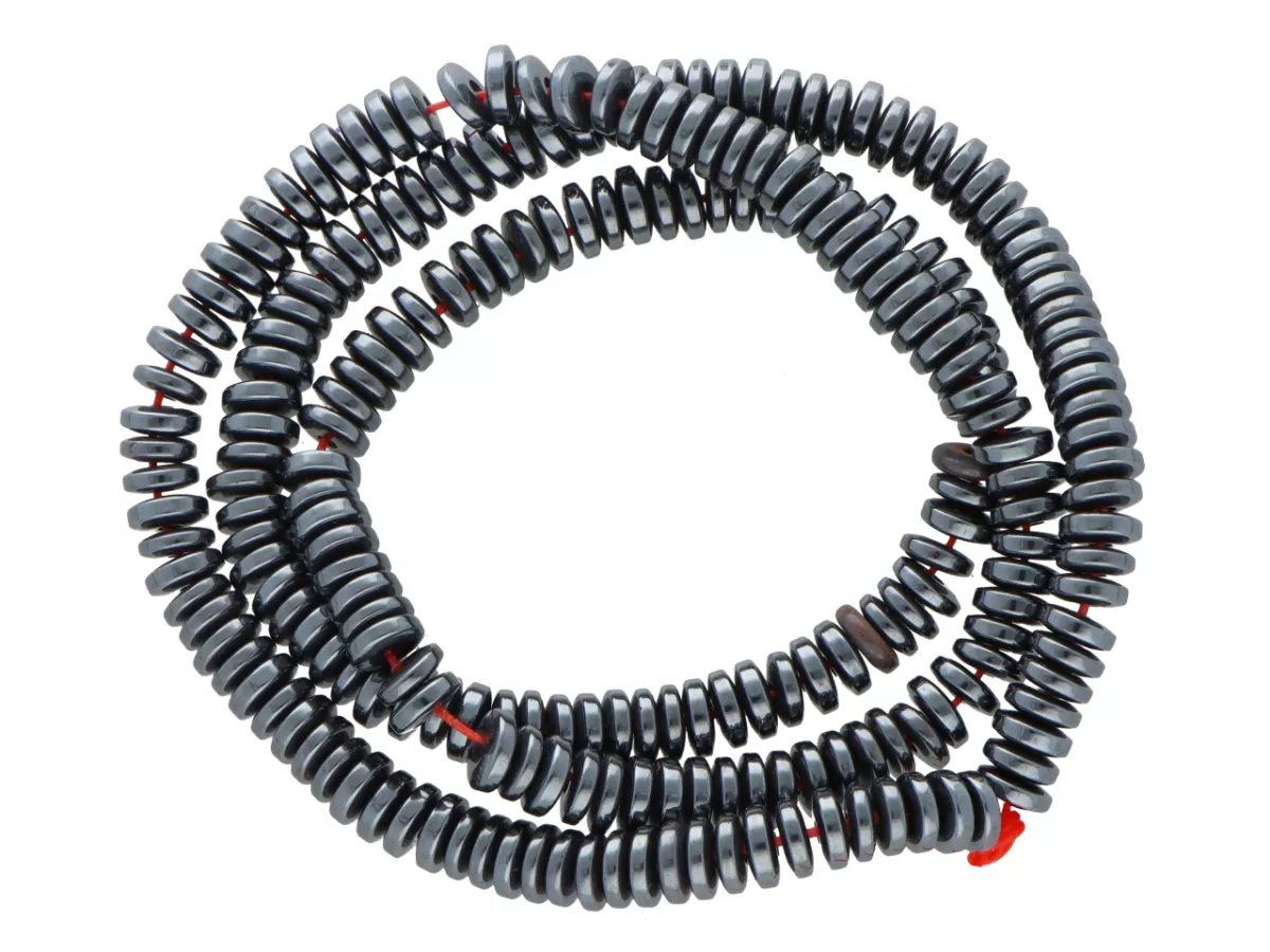 K7F30 HEMATYT TALERZYKI 5 mm - 1 SZNUR