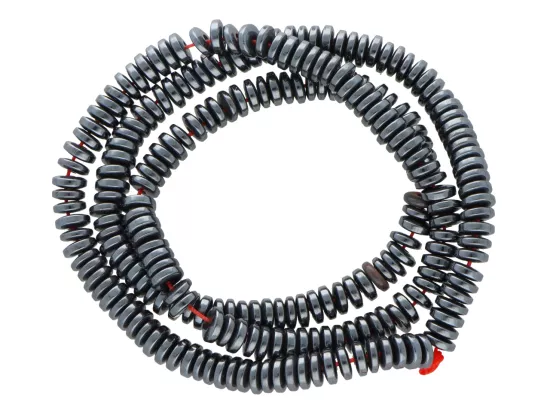 K7F30 HEMATYT TALERZYKI 5 mm - 1 SZNUR