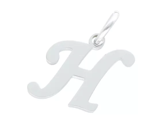 P5T08 ZAWIESZKA OZDOBNA ZE STALI CHIRURGICZNEJ LITERKA "H" - 1 SZTUKA