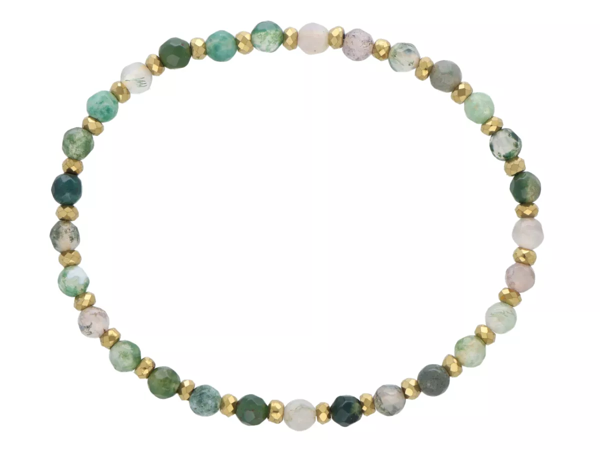 R5D12 BRANSOLETKA AGAT I HEMATYT