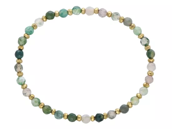 R5D12 BRANSOLETKA AGAT I HEMATYT