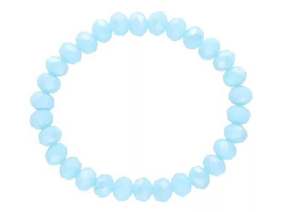 R4D32 BRANSOLETKA KRYSZTAŁKI 8 mm NA GUMCE