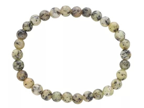 R5H43 BRANSOLETKA JASPIS KIWI KULE 6,5 mm
