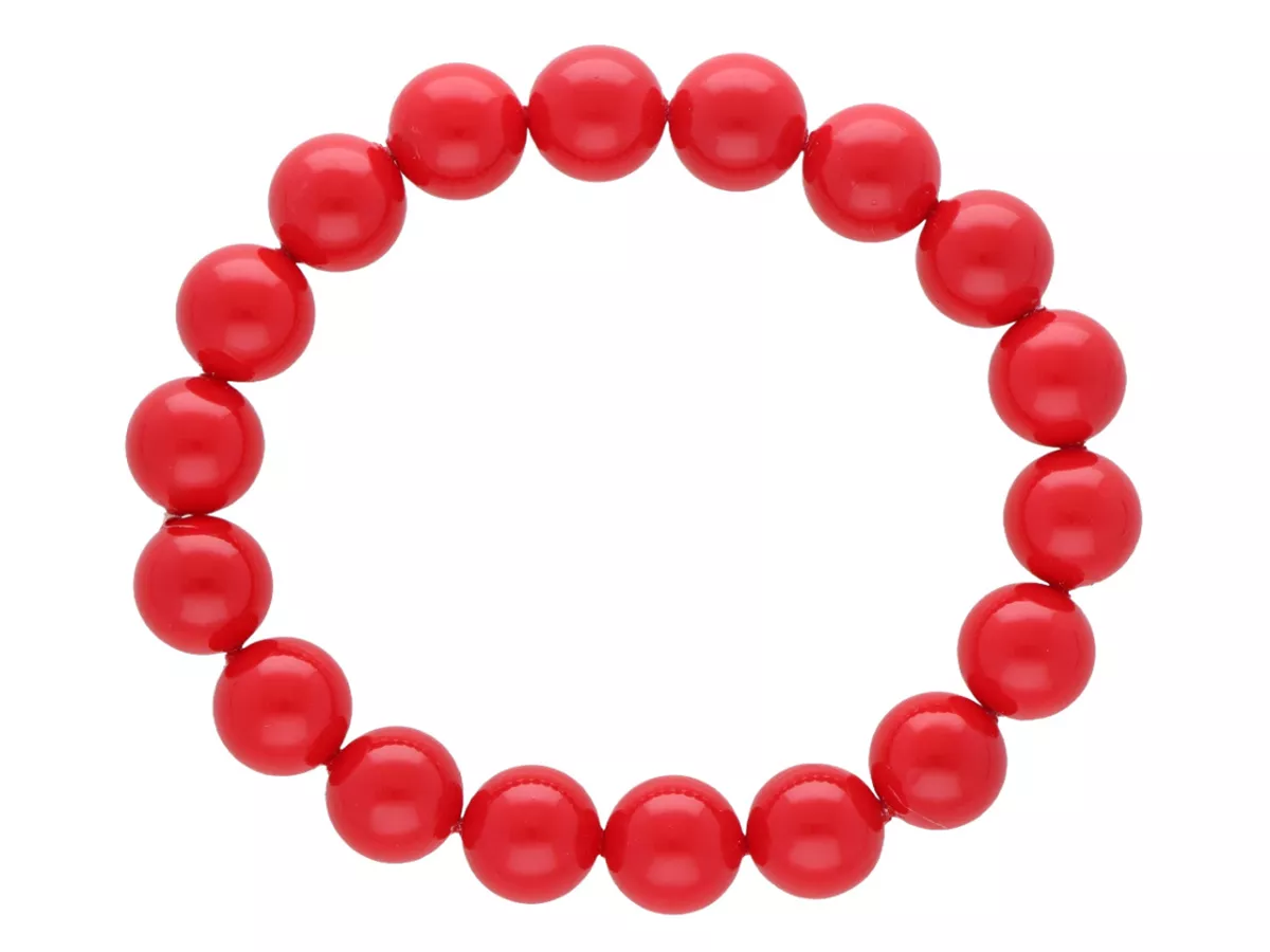 R5F83 BRANSOLETKA PERŁA MAJORKA KULE 10,5 mm