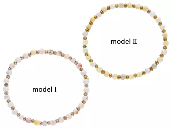 R5A99 BRANSOLETKA AGAT I HEMATYT