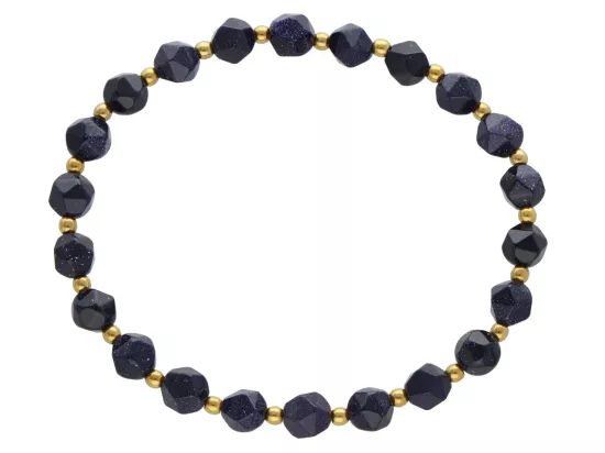 R4M16 BRANSOLETKA NOC KAIRU DIAMENTOWY KULE FASETOWANE 6 mm