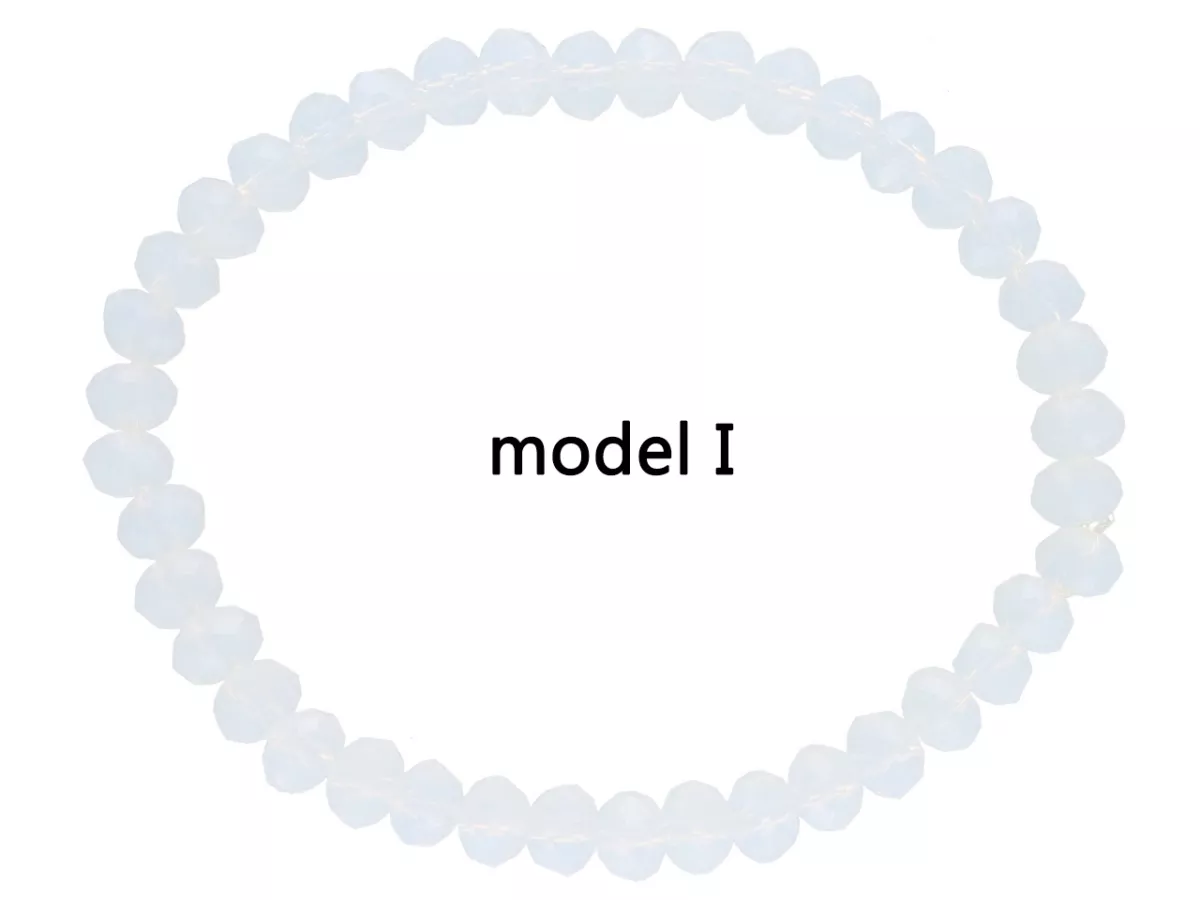 R1P02 BRANSOLETKA KRYSZTAŁKI 6 mm NA GUMCE