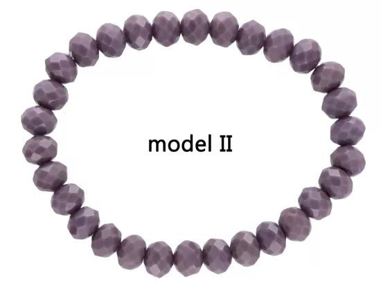 R1P24 BRANSOLETKA KRYSZTAŁKI 8 mm NA GUMCE