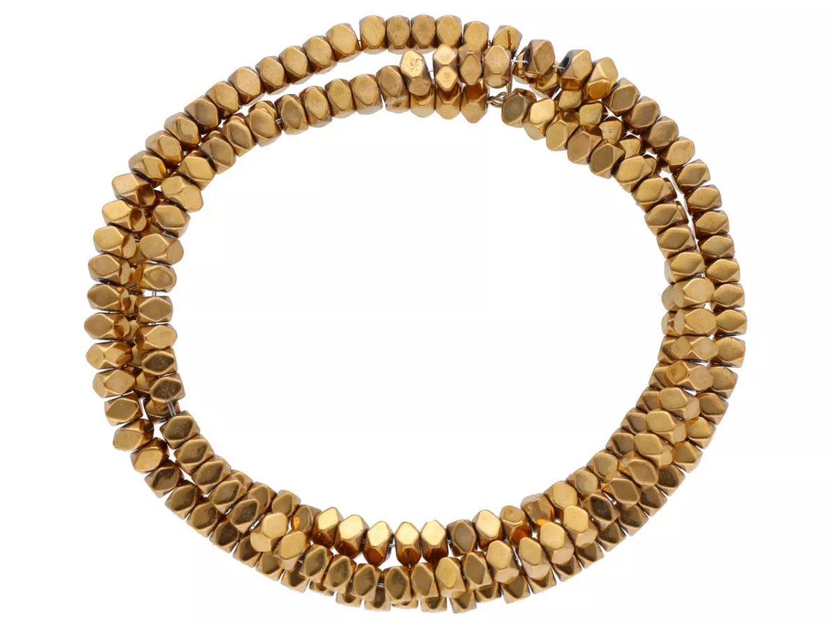 K7P33 HEMATYT MIODOWY ELEMENTY 3/2 mm - 1 SZNUR