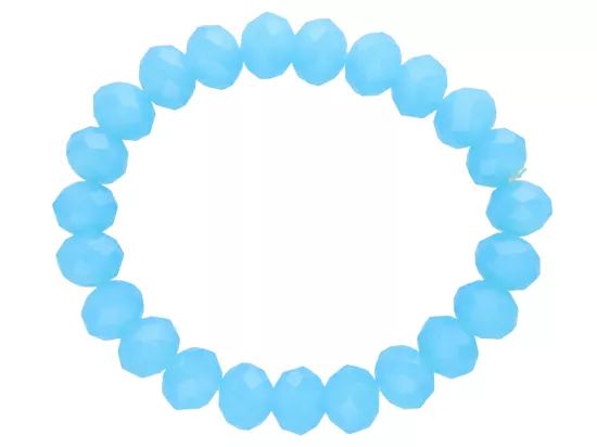 R2D93 BRANSOLETKA KRYSZTAŁKI 10 mm NA GUMCE