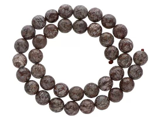 K6W22 OBSYDIAN BRĄZOWY KULE FASETOWANE 10 mm - 1 SZNUR