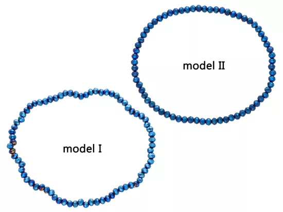 R4C22 BRANSOLETKA KRYSZTAŁKI 3 mm NA GUMCE