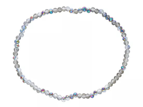 R4B85 BRANSOLETKA KRYSZTAŁKI 2,5 mm NA GUMCE