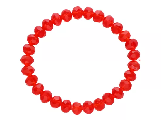 R4G36 BRANSOLETKA KRYSZTAŁKI 8 mm NA GUMCE