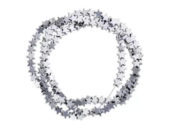 K6T31 HEMATYT GWIAZDKI 4/4 mm - 1 SZNUR