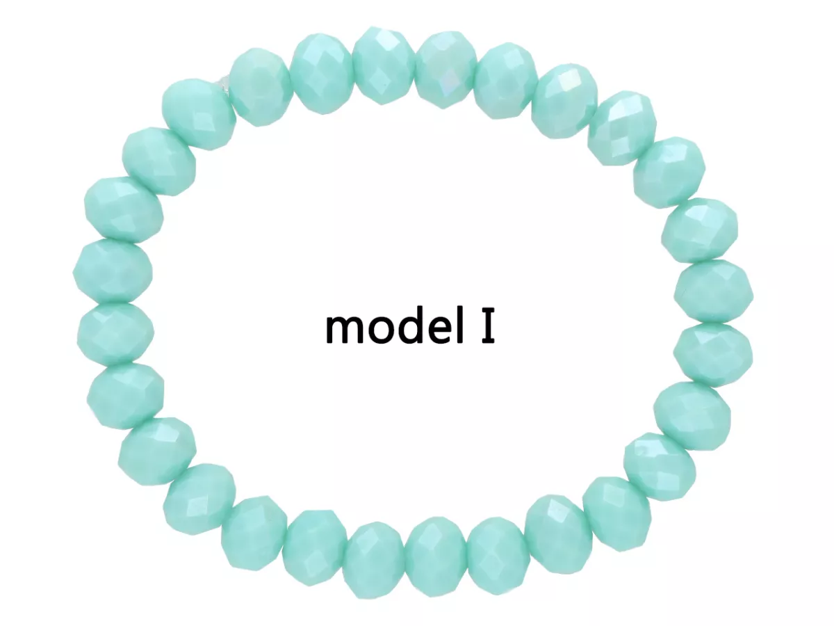 R2T46 BRANSOLETKA KRYSZTAŁKI 8 mm NA GUMCE