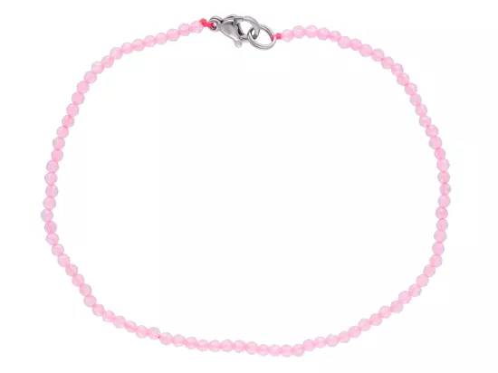 R3G33 BRANSOLETKA CYRKONIA SZKLANA KULE FASETOWANE 2 mm