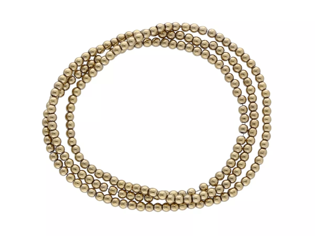 K6A35 HEMATYT KULE 2 mm - 1 SZNUR