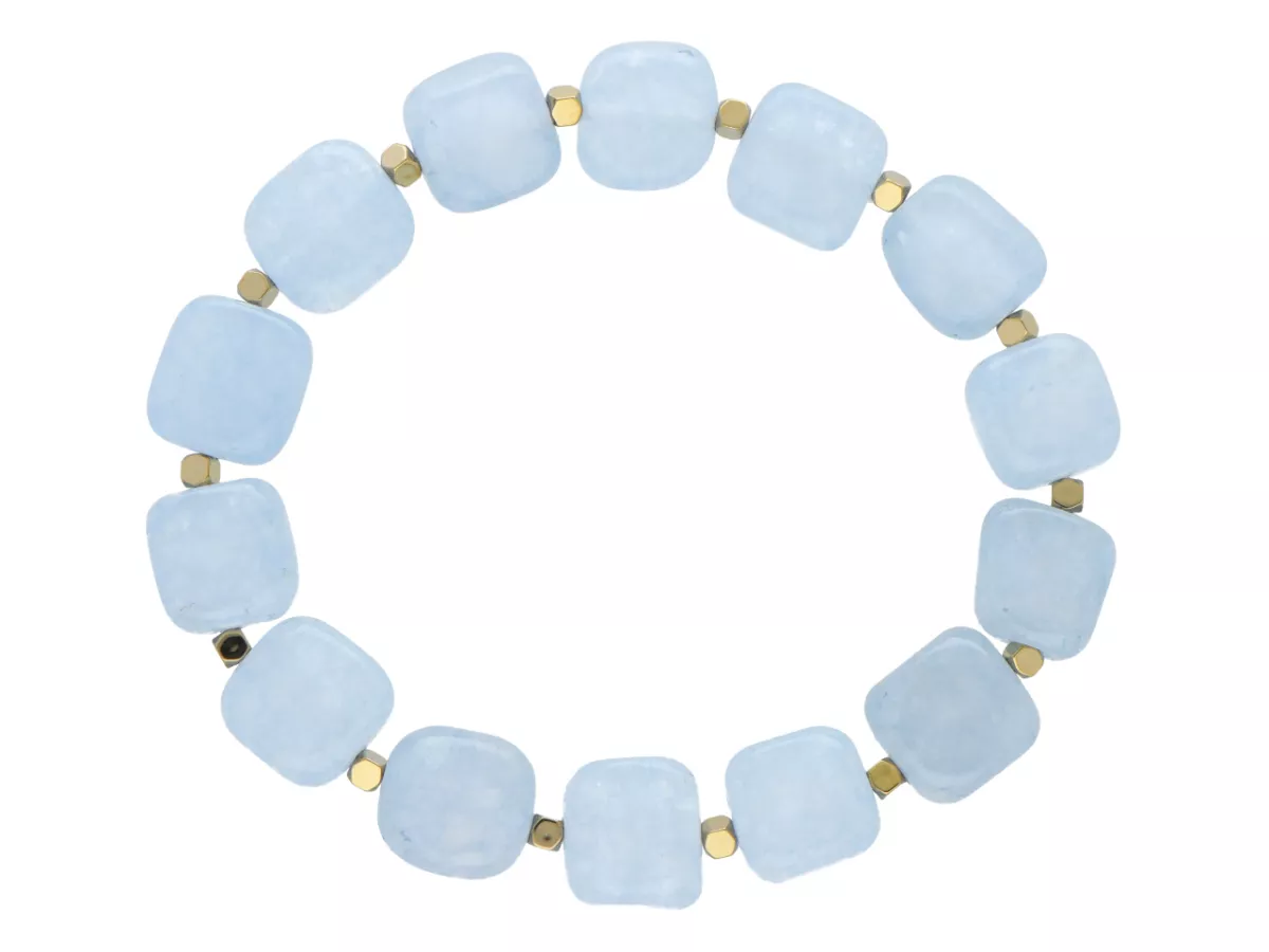 R5D69 BRANSOLETKA AGAT I HEMATYT