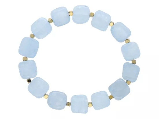 R5D69 BRANSOLETKA AGAT I HEMATYT