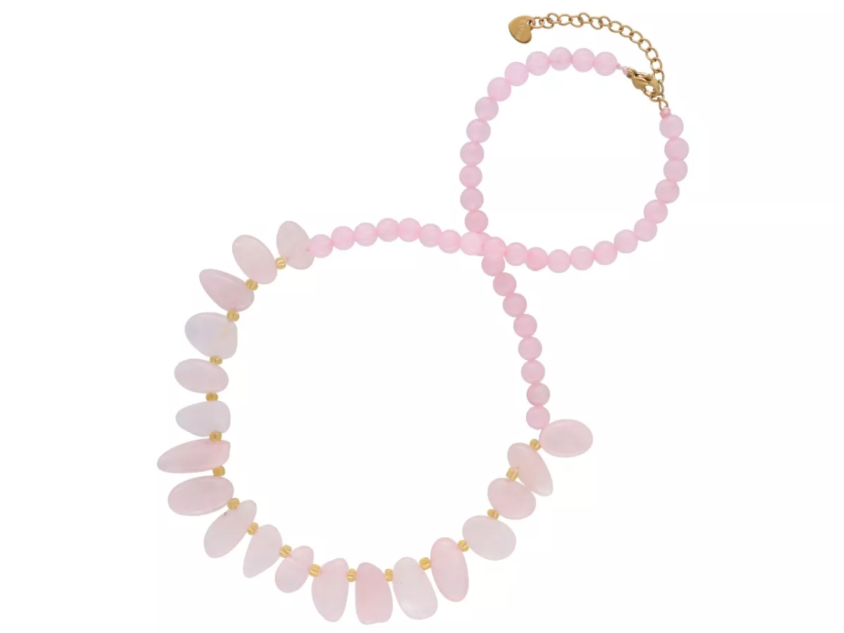 N3P06 NASZYJNIK KWARC RÓŻOWY