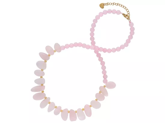 N3P06 NASZYJNIK KWARC RÓŻOWY