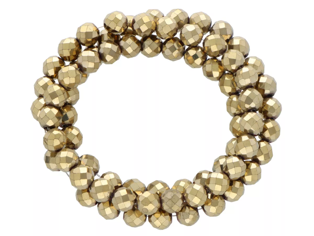 K6H01 HEMATYT KULE FASETOWANE 6 mm - 1 SZNUR