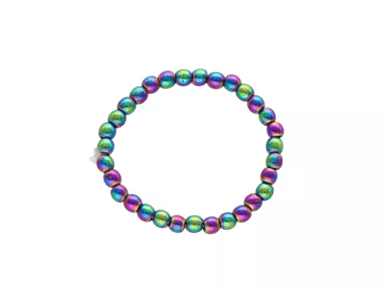 R3B90 PIERŚCIONEK HEMATYT KULE 2 mm