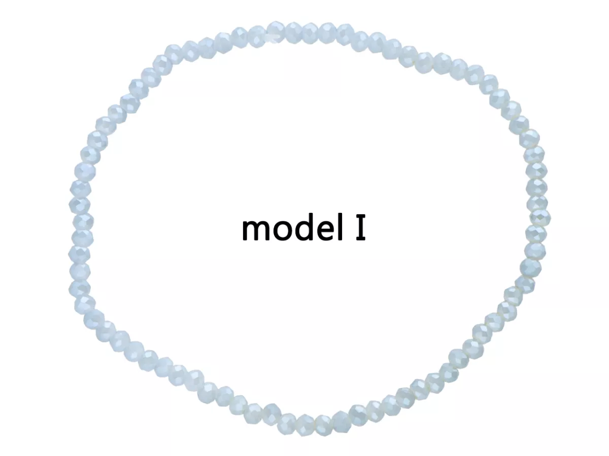 R4B75 BRANSOLETKA KRYSZTAŁKI 2,5 mm NA GUMCE