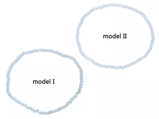 R4B75 BRANSOLETKA KRYSZTAŁKI 2,5 mm NA GUMCE
