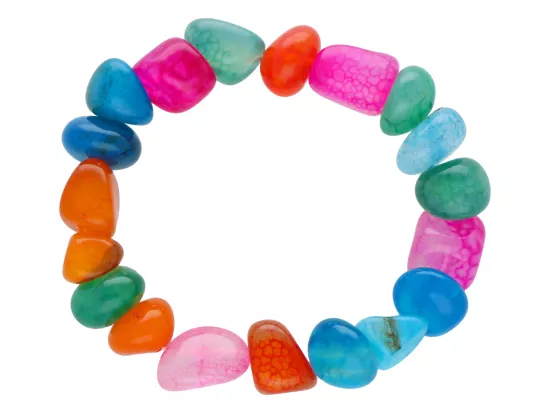 R4J33 BRANSOLETKA AGAT BRYŁKI