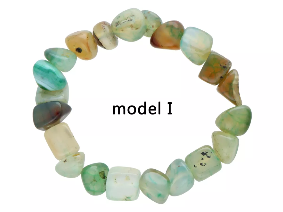 R4J39 BRANSOLETKA AGAT BRYŁKI