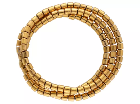 K7P15 HEMATYT MIODOWY WAŁKI 3/3 mm - 1 SZNUR