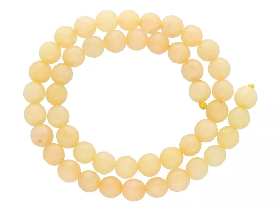 K6F65 KAMIEŃ JADEIT KULE FASET 8mm 1 SZNUR