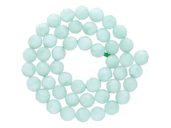 K7I13 ANGELIT ZIELONY KULE FASETOWANE 8 mm - 1 SZNUR