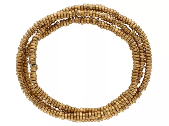 K7P41 HEMATYT MIODOWY ELEMENTY 3/1 mm - 1 SZNUR