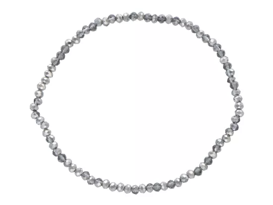 R4B86 BRANSOLETKA KRYSZTAŁKI 2,5 mm NA GUMCE