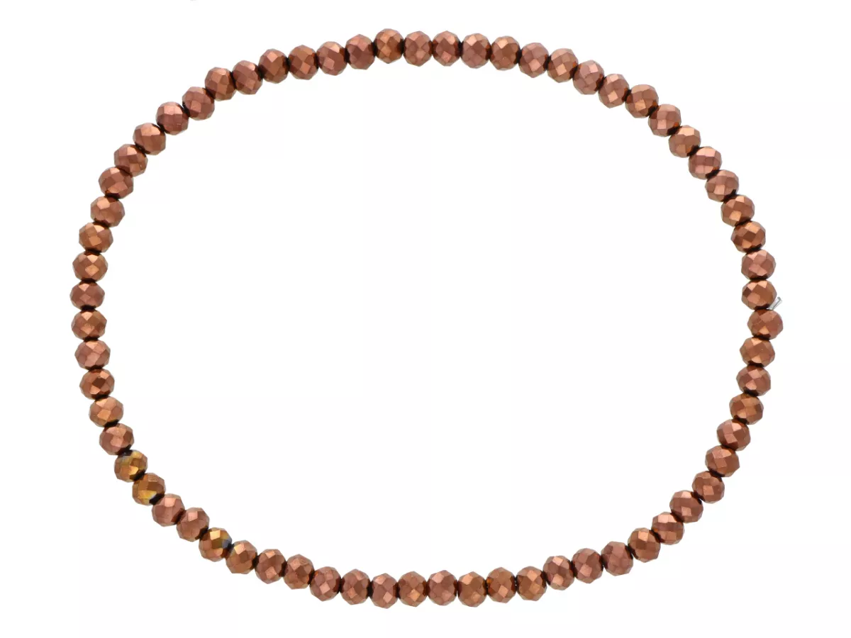 R4C24 BRANSOLETKA KRYSZTAŁKI 3 mm NA GUMCE