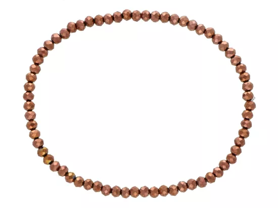 R4C24 BRANSOLETKA KRYSZTAŁKI 3 mm NA GUMCE