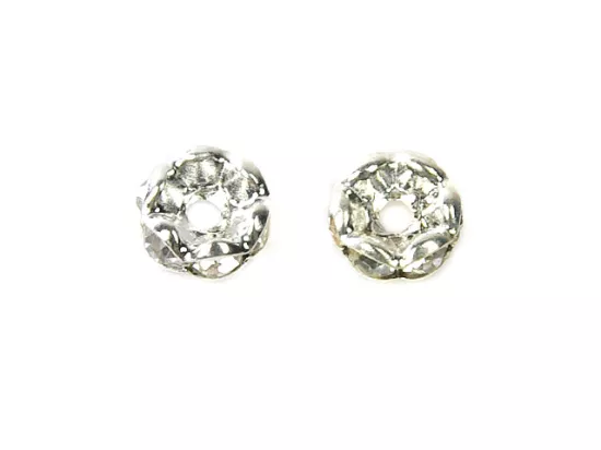 P4N51H PRZEKŁADKI Z CYRKONIAMI 6 mm - 20 SZTUK - HURT