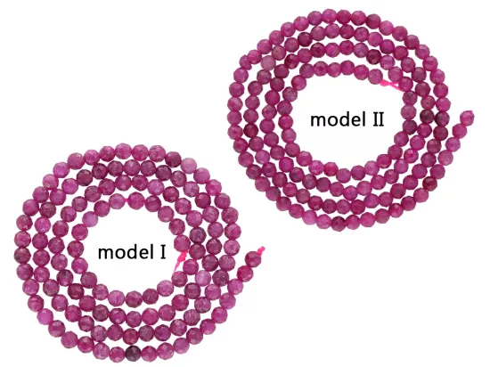 K7E05 RUBIN KULE FASETOWANE 3 mm - 1 SZNUR