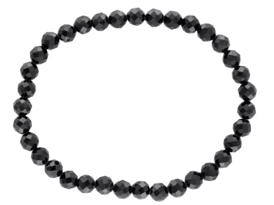 R4I80 BRANSOLETKA TURMALIN KULE FASETOWANE 5 mm