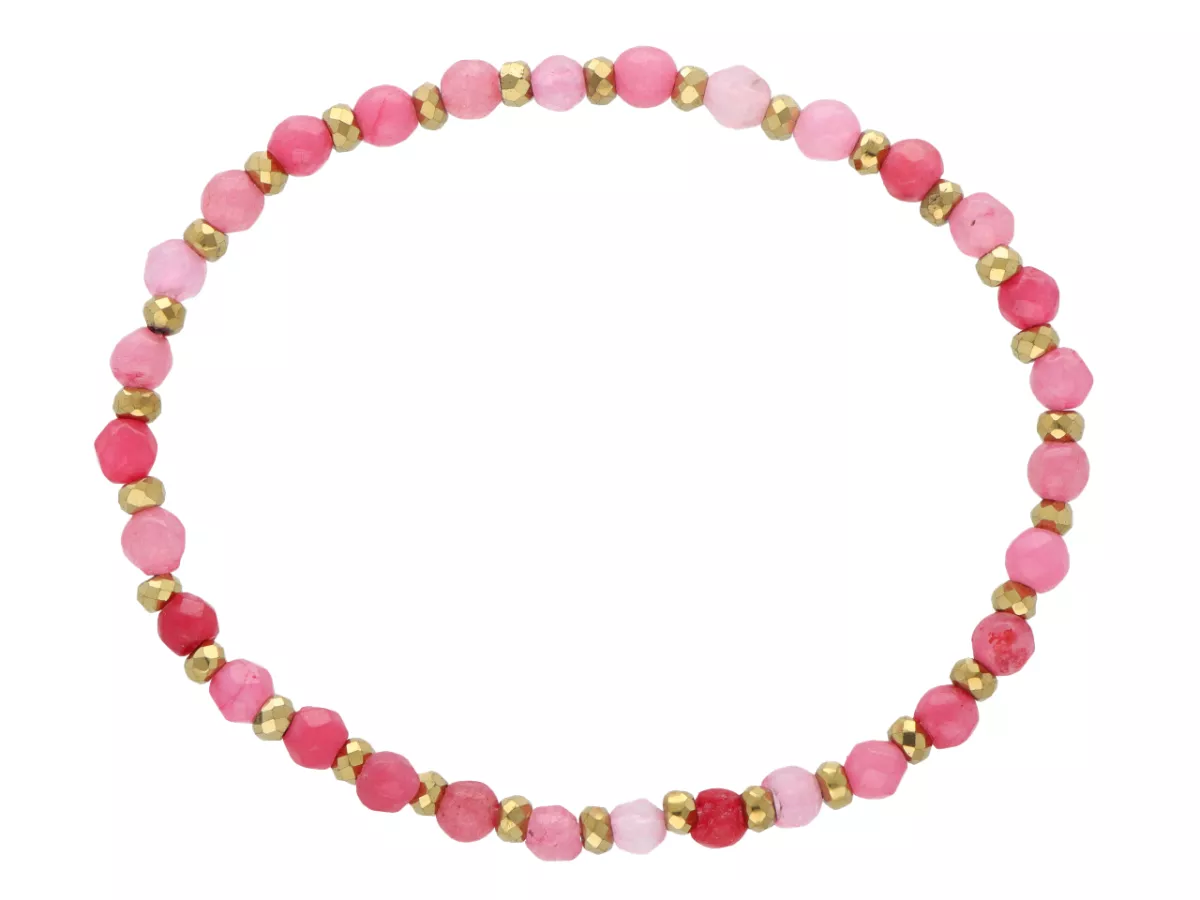 R5D05 BRANSOLETKA AGAT I HEMATYT