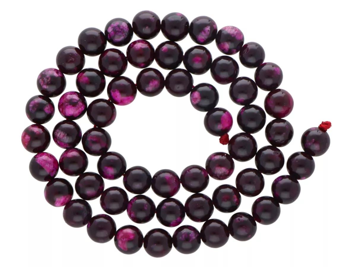 K7U37 JADEIT WIECZNY KAMIEŃ KULE 6,5 mm 1 SZNUR