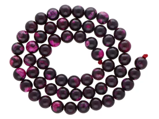 K7U37 JADEIT WIECZNY KAMIEŃ KULE 6,5 mm 1 SZNUR