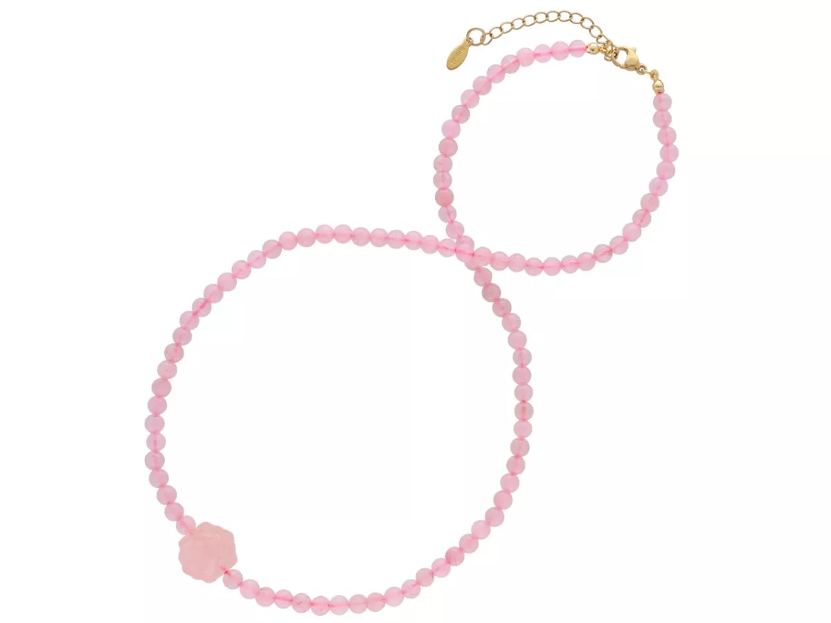 N3P62 NASZYJNIK KWARC RÓŻOWY