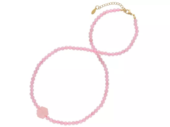 N3P62 NASZYJNIK KWARC RÓŻOWY