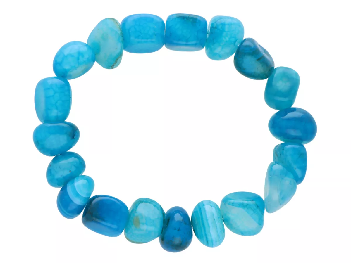 R4J36 BRANSOLETKA AGAT BRYŁKI