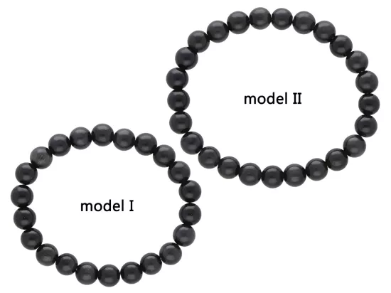 R4I10 BRANSOLETKA KOCIE OKO KULE 8 mm